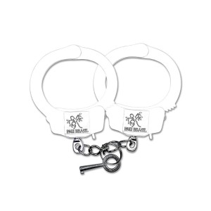 ALGEMA EM METAL BRANCA PAU BRASIL