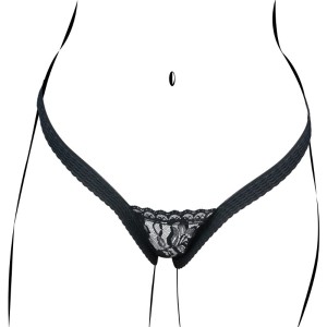 CALCINHA STRIPER PRETA  PAU BRASIL