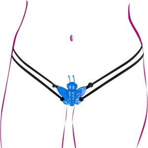 MICRO BUTTERFLY COM VIBRO AZUL PAU BRASIL
