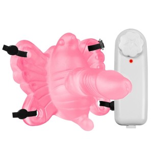 Micro Butterfly com Vibro e Pênis Rosa PAU BRASIL