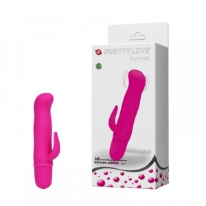 Vibrador Ponto G com Estimulador Clitoriano e 10 Modos de Vibração  PRETTY LOVE BLITHE