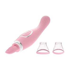 JIUAI VIBRADOR COM SUCÇÃO E LÍNGUA PARA CLITORIS