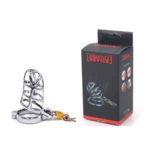 Cinto de Castidade Masculino Vazado com Anel Cadeado