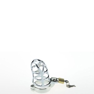 Cinto de Castidade Masculino Vazado com Anel Cadeado