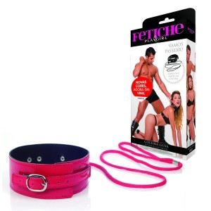 COLEIRA EM VINIL VERMELHO