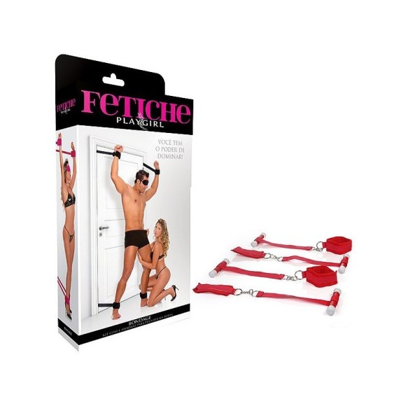 BONDAGE Kit com 4 Amarras para Prender na Porta
