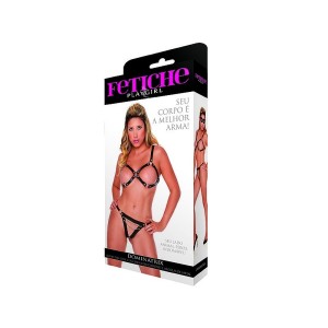 Dominatrix - Calcinha Com Corrente e Argolas De Metal