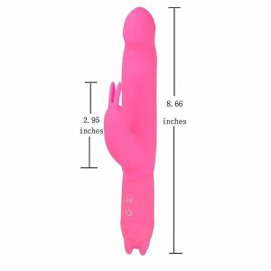  Vibrador Duplo Motor em Puro Silicone 10 Velocidades
