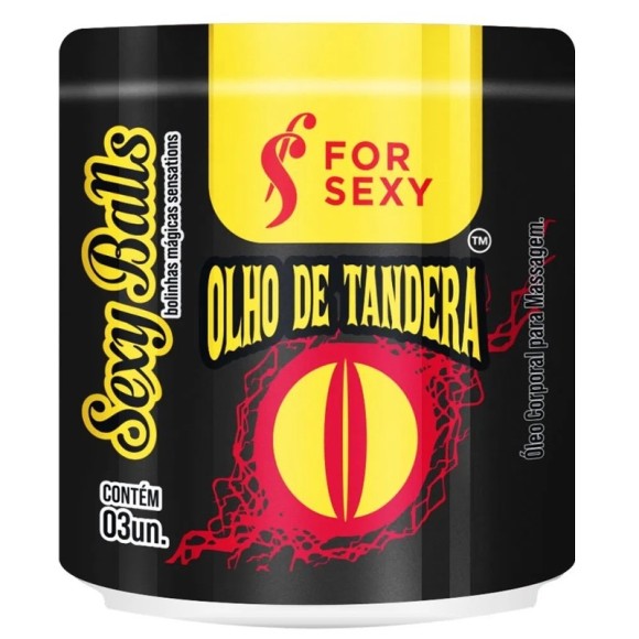 BOLINHAS SEXY BALLS OLHO DE TANDERA COM 3 UNIDADES FOR SEXY
