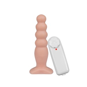 Plug Anal Bolinha Vibro 12 x 3 cm