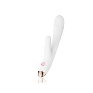Vibrador Recarregável com Estimulador Clitoriano e 8 Modos de Vibração