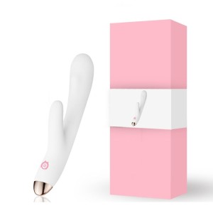 Vibrador Recarregável com Estimulador Clitoriano e 8 Modos de Vibração